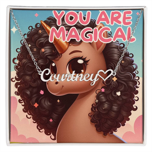 You Are Magical | Unicorn| Custom Name Necklace | Positively Lena