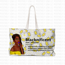Load image into Gallery viewer, Blacknificent|Weekender Bag|PositivelyLena