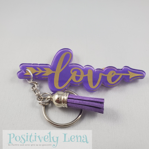 Love|Keychain|PositivelyLena