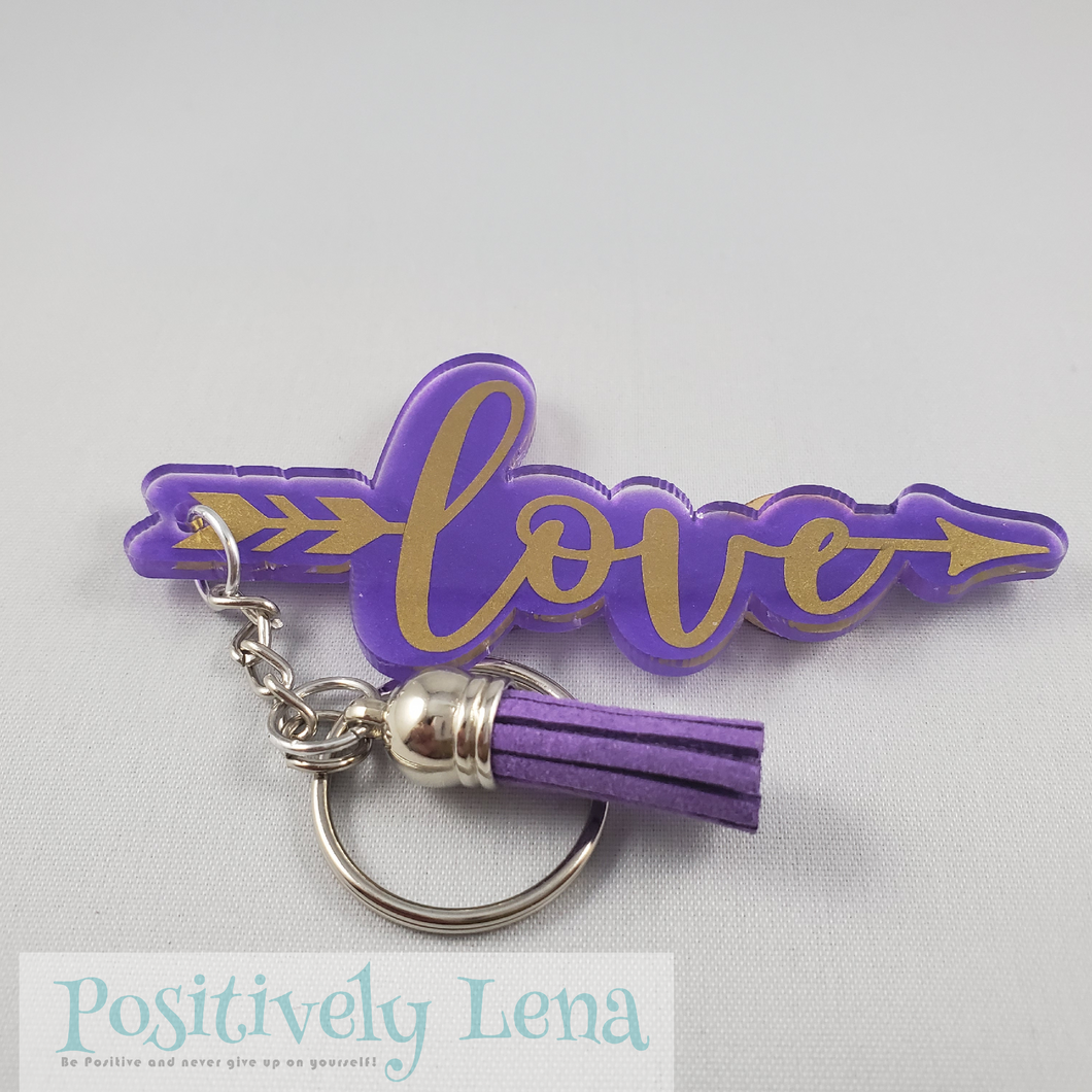 Love|Keychain|PositivelyLena