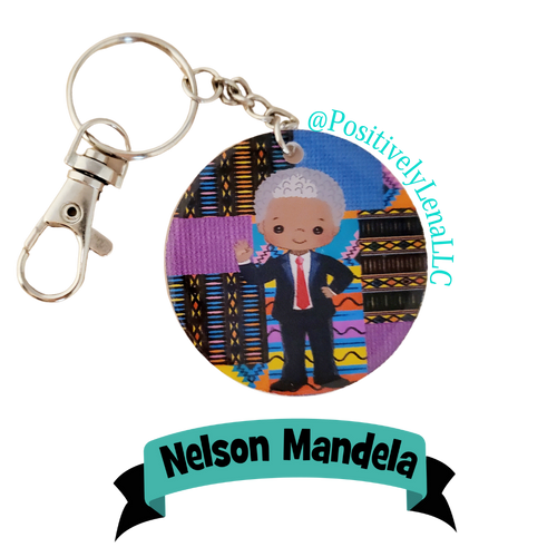 Nelson Mandela|Keychain|Positively Lena